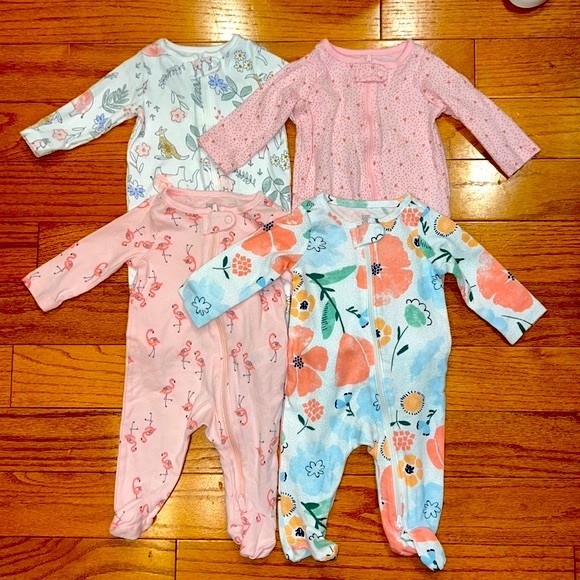 Carter's One Pieces Baby Footed Sleepers Pajamas 3 Months Poshmark